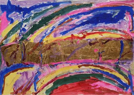Art work by Dino  Castelvecchi  Astratto  - acrylic paper 